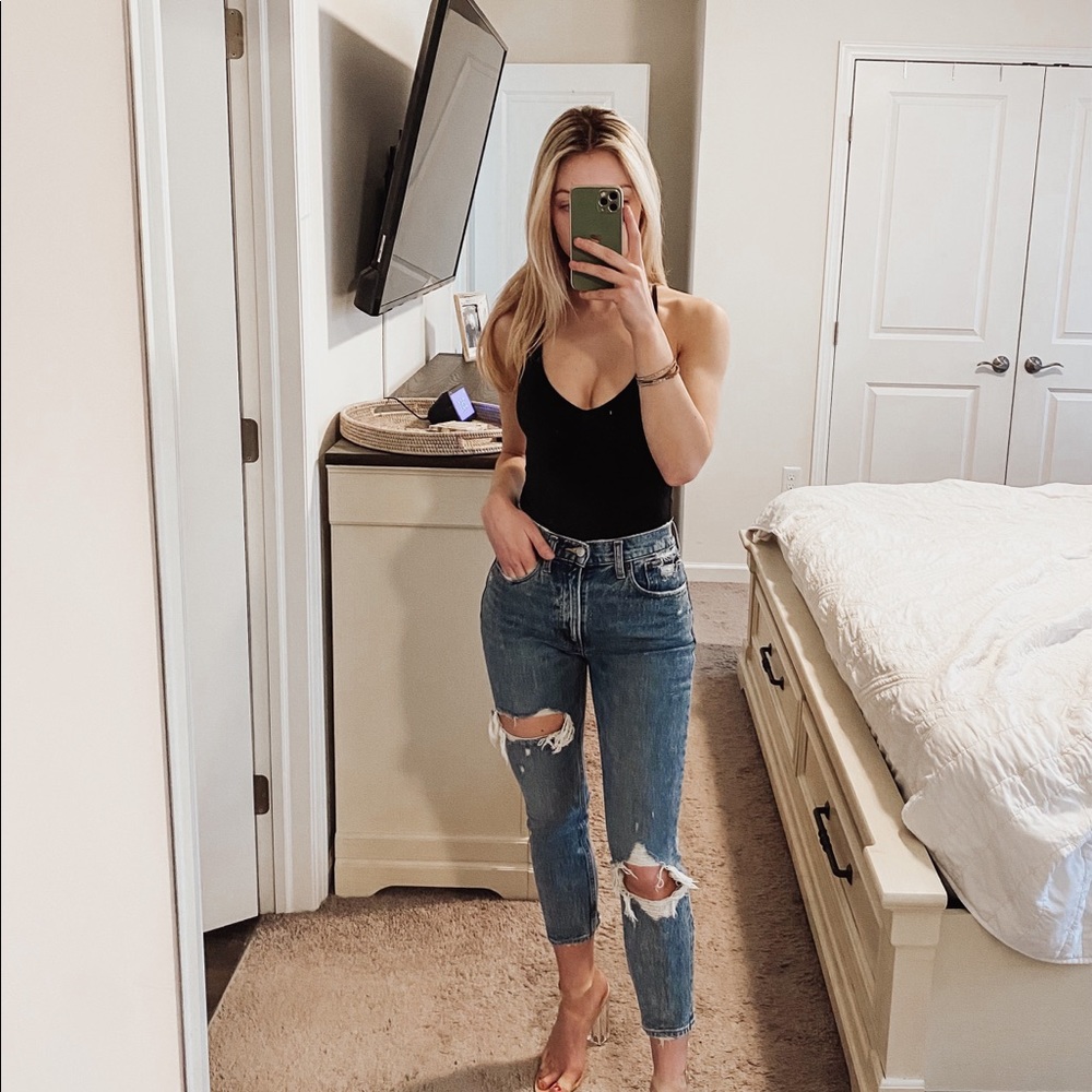 Velvet Plunge Racerback Bodysuit